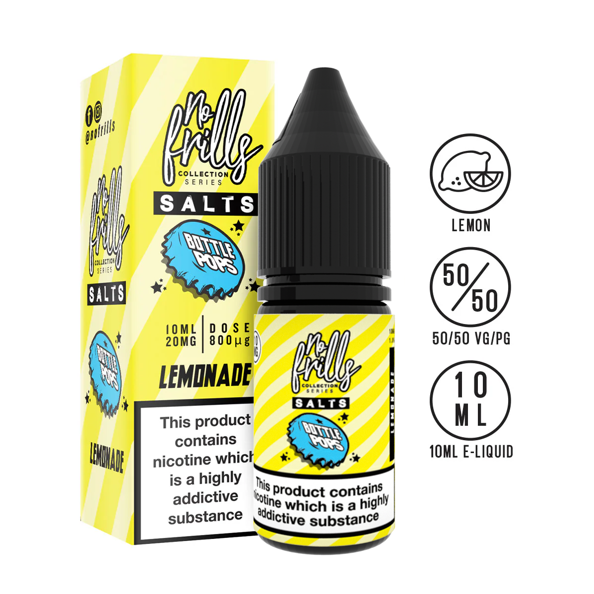No Frills - Bottle Pops - Nic Salts - 10ml