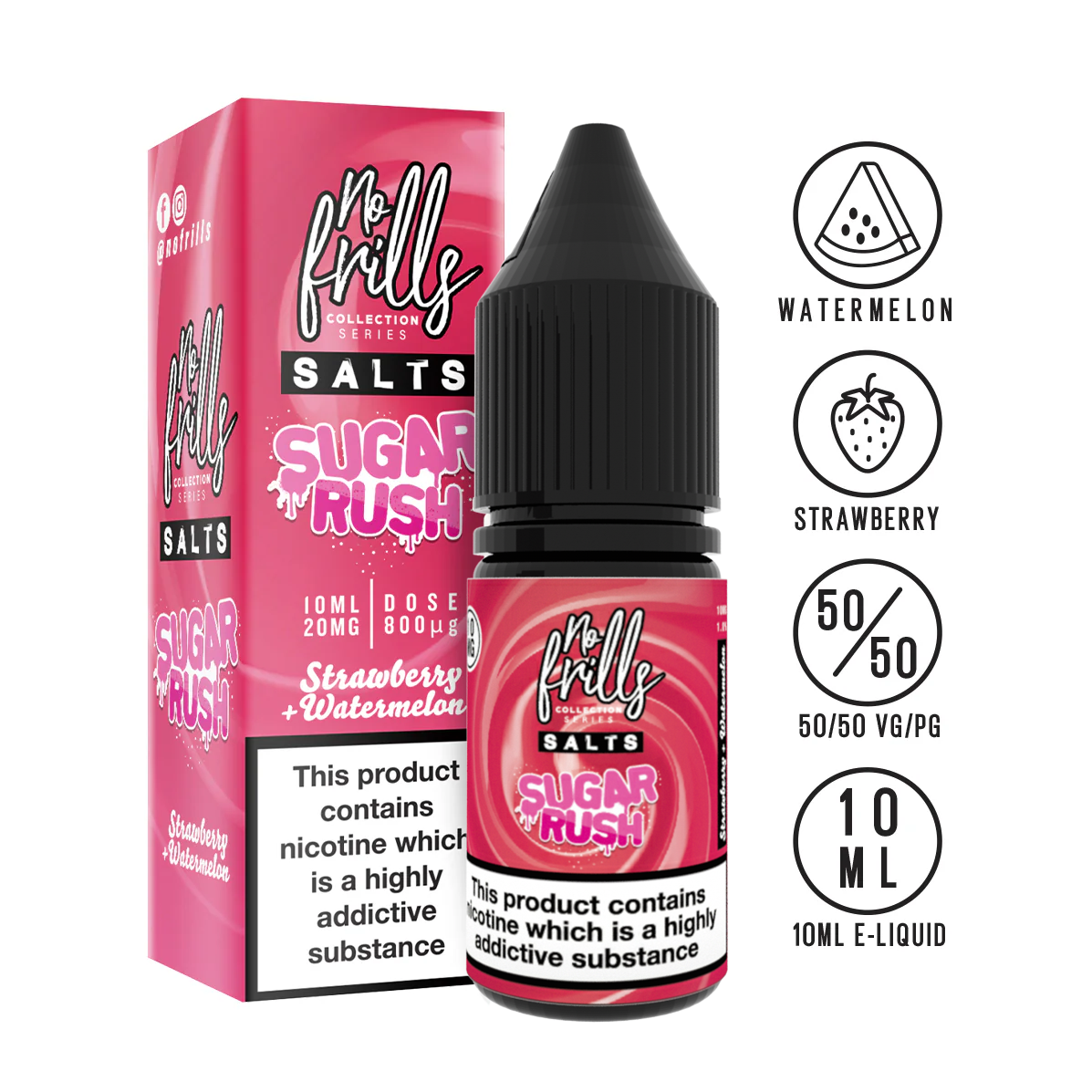 No Frills - Sugar Rush - Nic Salts - 10ml