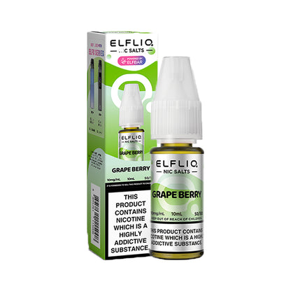 Elf Bar Elfliq Grape Berry Nic Salts 10ml | The Ace of Vapez Distro