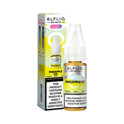 Elf Bar Elfliq Pineapple Ice Nic Salts 10ml | The Ace of Vapez Distro