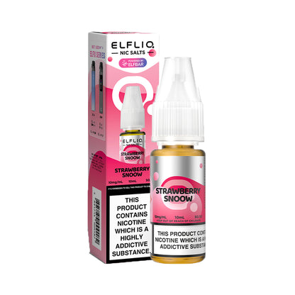 Elf Bar Elfliq Strawberry Snoow Nic Salts 10ml | The Ace of Vapez Distro