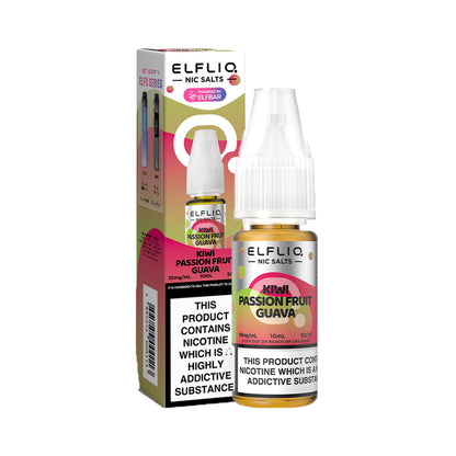 Elf Bar Elfliq Kiwi Passion Fruit Guava Nic Salts 10ml | The Ace of Vapez Distro