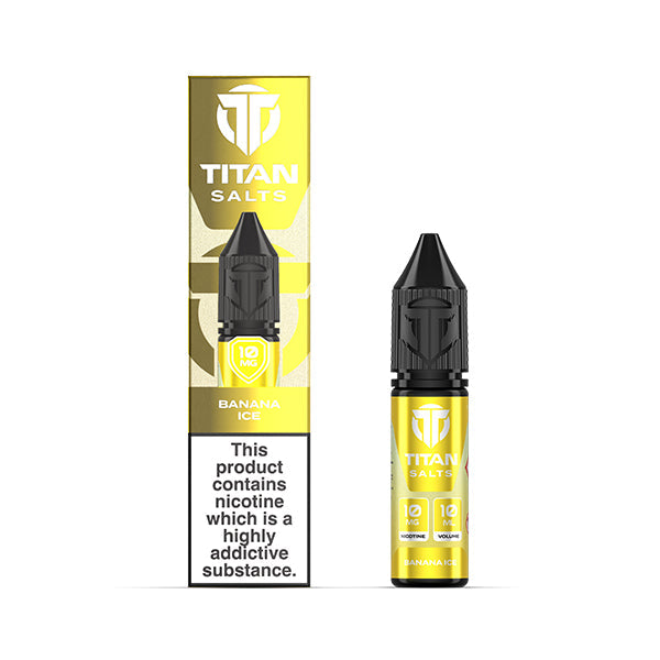 Titan Banana Ice Nic Salts 10ml | The Ace of Vapez